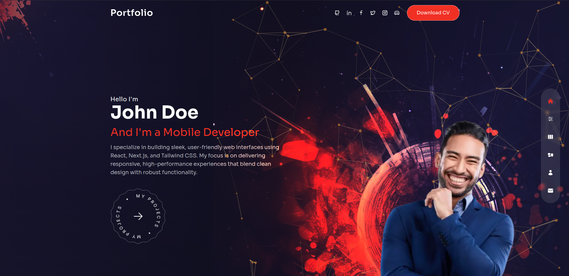 Portfolio Template with Next.js